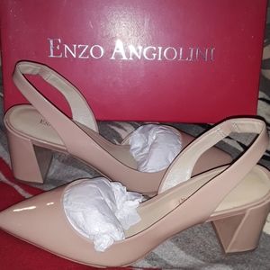 Slingback Block Heel Pump